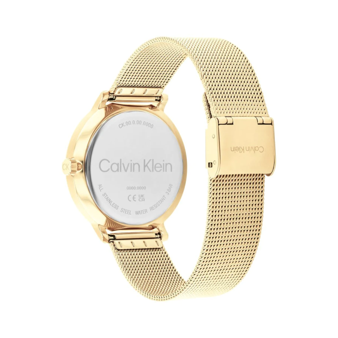 Calvin Klein Unisex Stun Stainless Steel Textured Analogue Watch 25200403