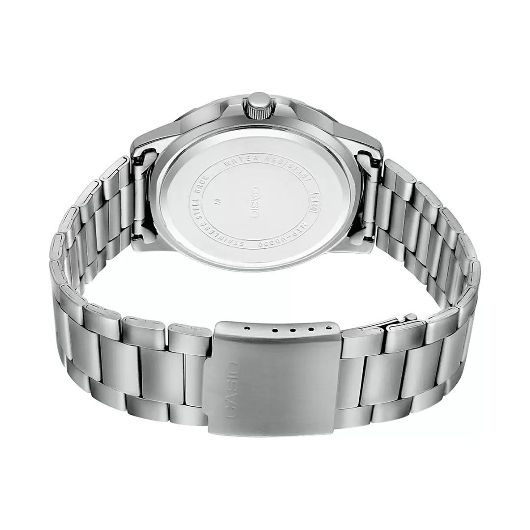 CASIO Silver Multi-Dial - Men's Watch ENTICER MTP-VD300D-2EUDF (A1749)