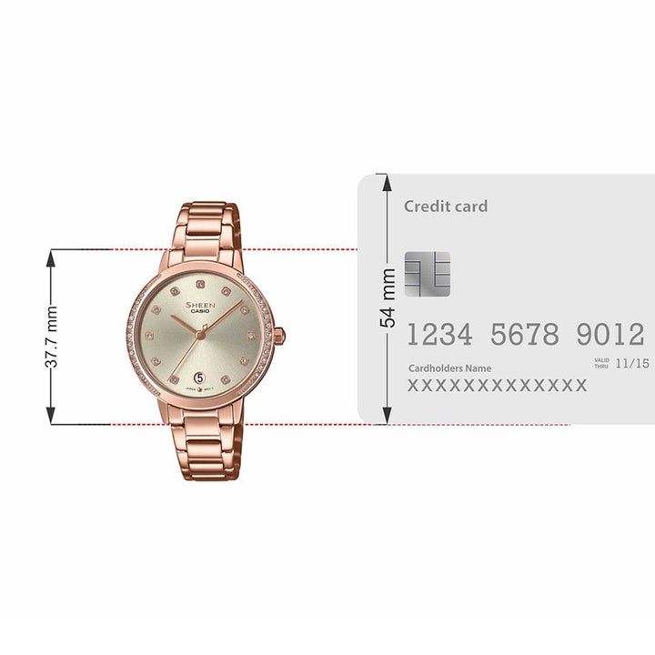 Casio Sheen SHE-4056PG-4AUDF Analog Women's Watch