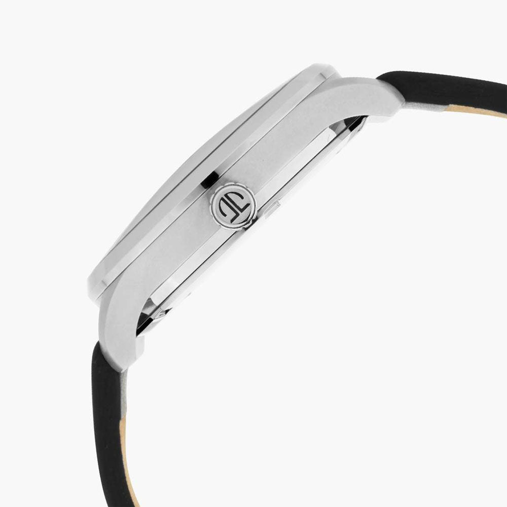 TITAN EVOKE GRADIENT BLUE DIAL BLACK LEATHER STRAP WATCH 1833SL03