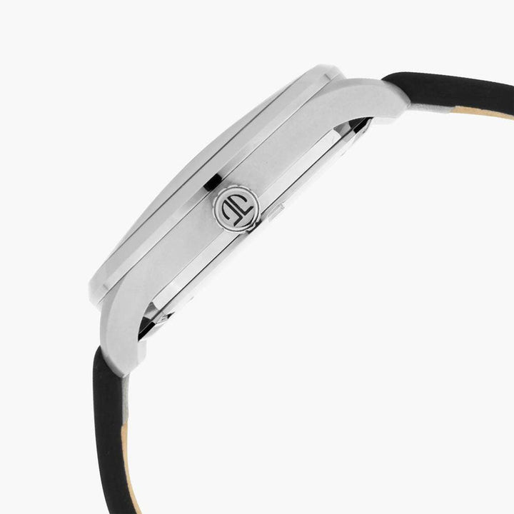 TITAN EVOKE GRADIENT BLUE DIAL BLACK LEATHER STRAP WATCH 1833SL03