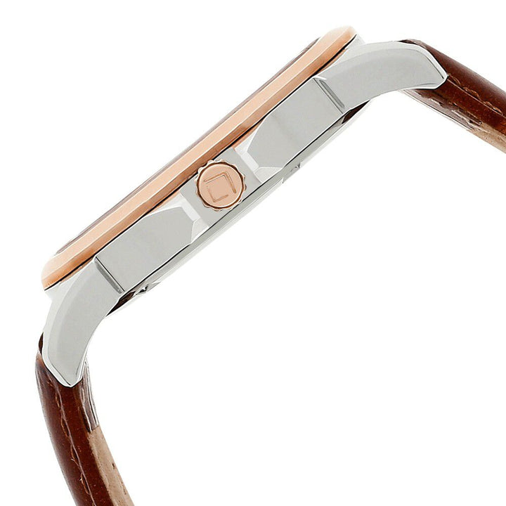 Xylys Swiss Analog Leather Strap Black Dial Watch for Men NS40020KL01E