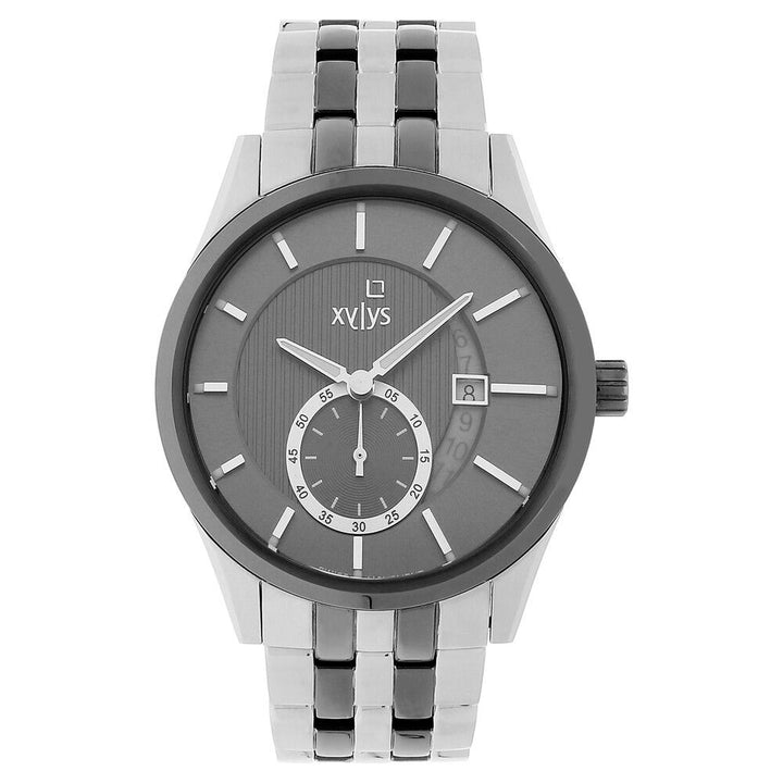 Xylys Offsets Swiss Analog Stainless Steel Grey Dial Watch for Men NS40024KM02E