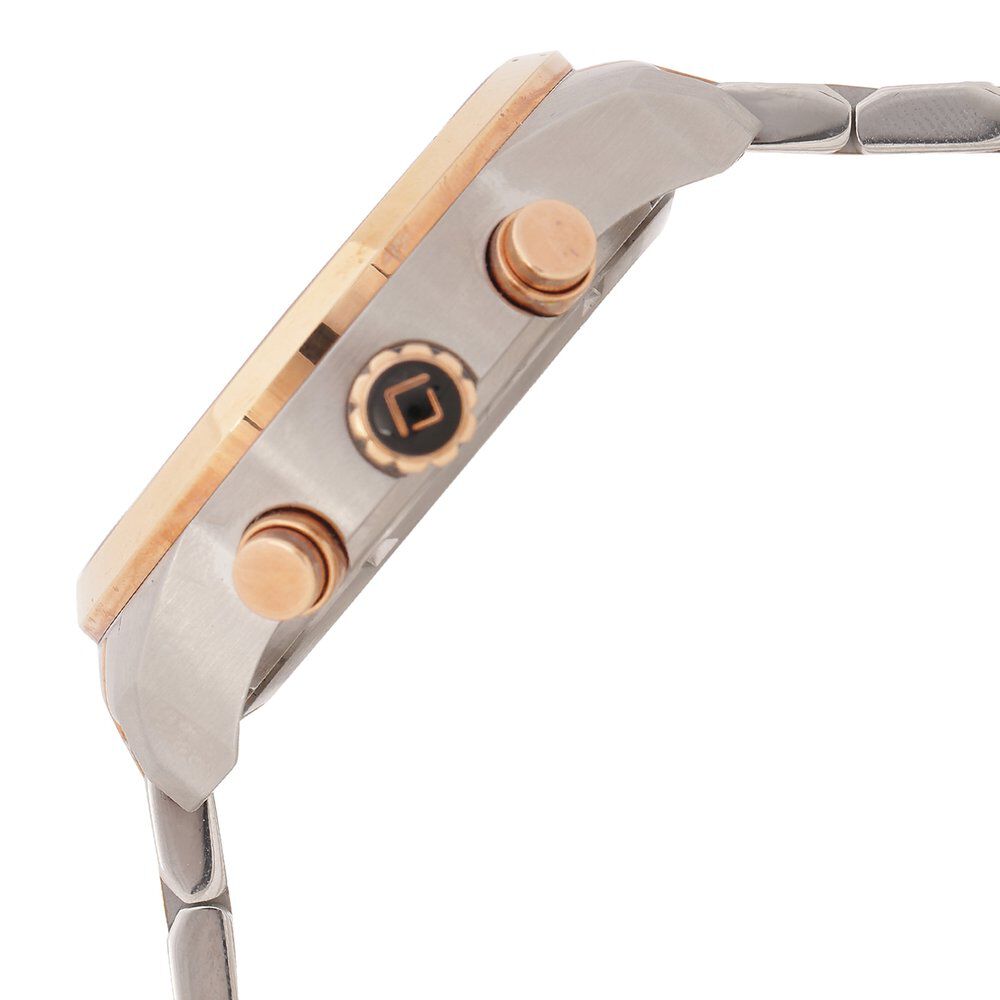 Xylys Swiss Chronograph Two Toned Stainless Steel Strap Grey Dial Watch For Men NS40027KM03