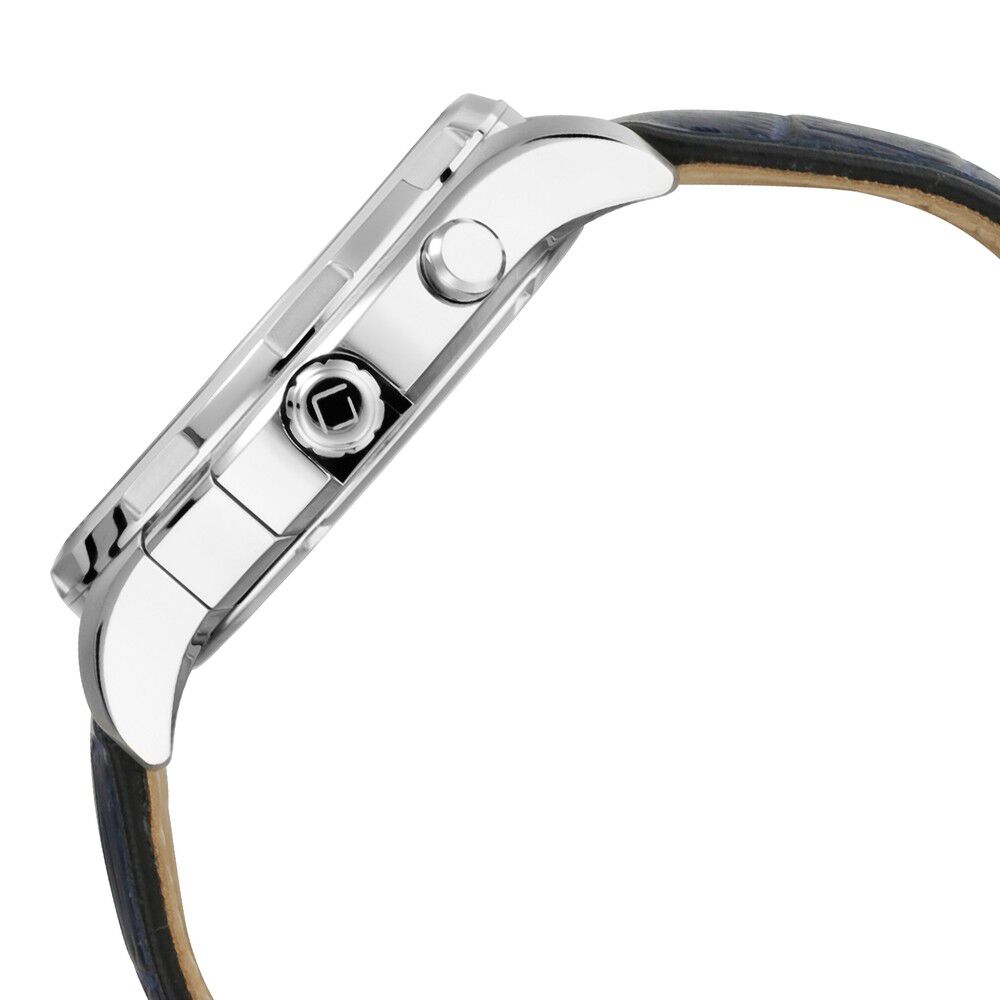 Xylys Swiss Chronograph Blue Leather Strap and Bicolour Dial Watch For Men NR40031SL01