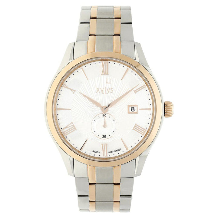 Xylys Swiss Analog Stainless Steel Silver Dial Watch for Men NS40037KM01E
