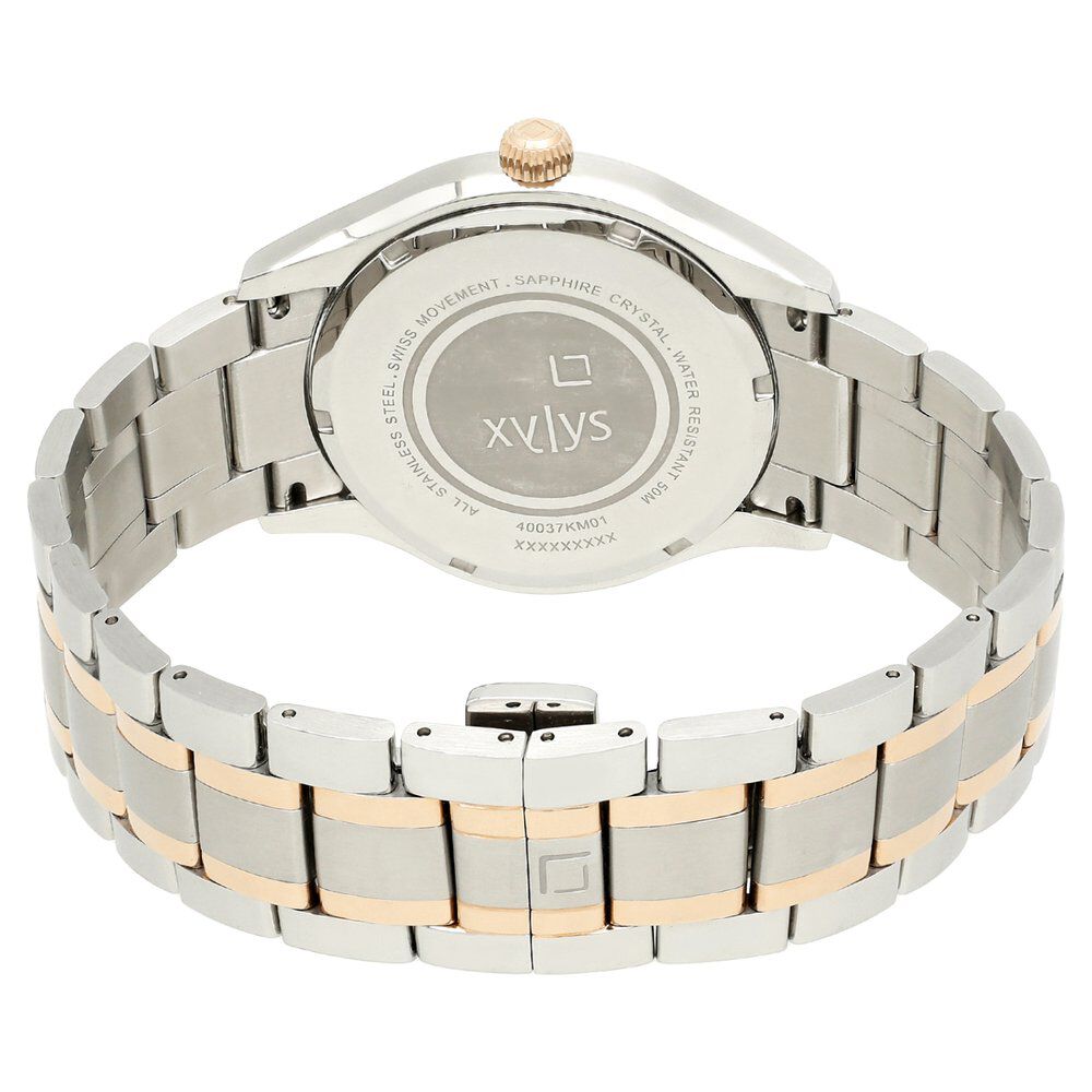 Xylys Swiss Analog Stainless Steel Silver Dial Watch for Men NS40037KM01E