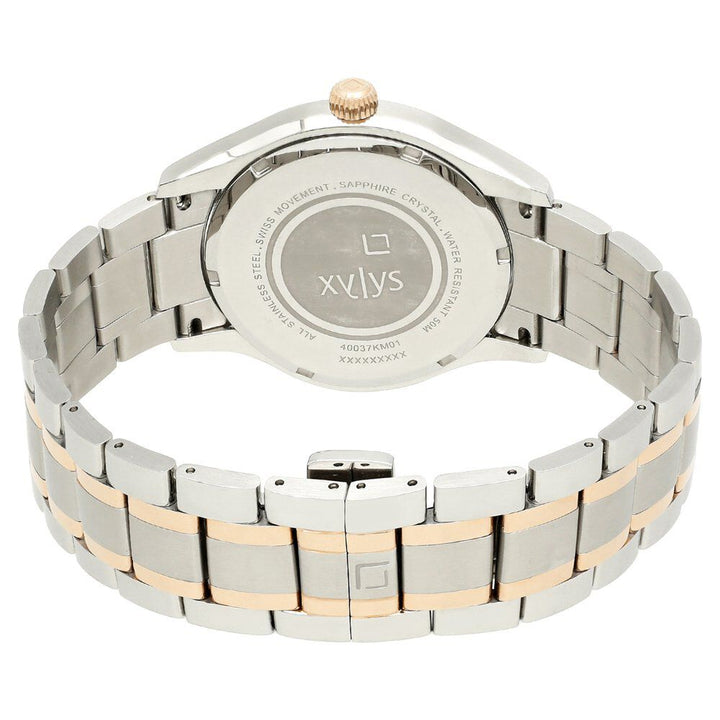 Xylys Swiss Analog Stainless Steel Silver Dial Watch for Men NS40037KM01E