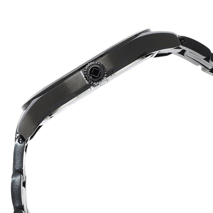 Xylys Swiss Analog Stainless Steel Black Dial Watch for Men NS40037NM01E