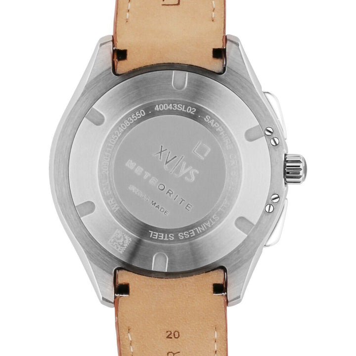 Xylys Swiss Chronograph Brown Leather Strap Black Dial Watch For Men 40043SL02