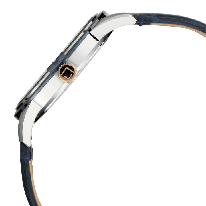 Xylys Swiss Analog with Date Blue Leather Strap and Dial Watch For Men NS40048KL01E