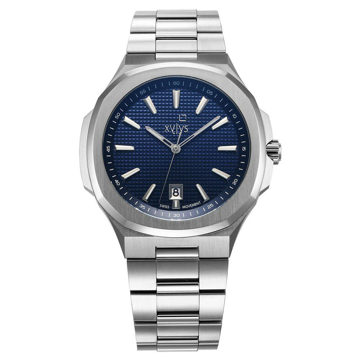 Xylys Integra Swiss Analog Stainless Steel Blue Dial Watch for Men 40058SM01E