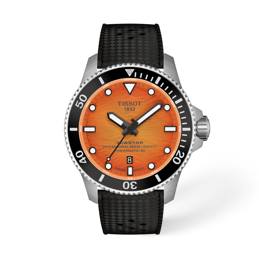 Tissot Seastar 2000 Professional T1209071728100 Orange Dial Watch