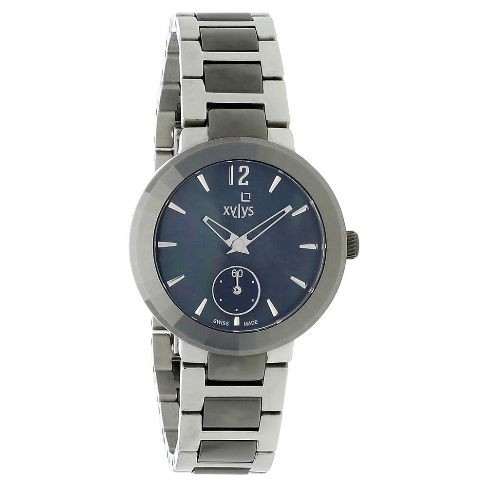Xylys Swiss Analog Two Toned Stainless Steel Strap Mother of Pearl Dial Watch For Women NS45015KM02