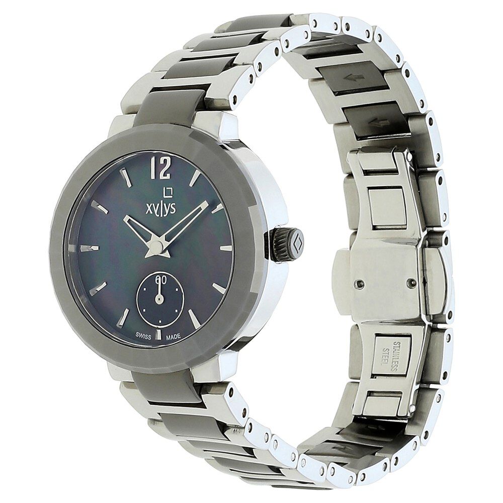 Xylys Swiss Analog Two Toned Stainless Steel Strap Mother of Pearl Dial Watch For Women NS45015KM02
