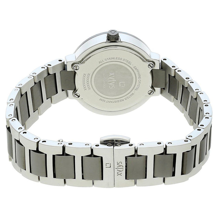 Xylys Swiss Analog Two Toned Stainless Steel Strap Mother of Pearl Dial Watch For Women NS45015KM02