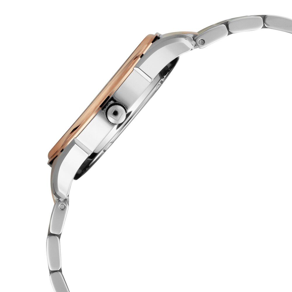 Xylys Swiss Analog Two Toned Stainless Steel Strap Mother of Pearl Dial Watch For Women NS45016KM01E