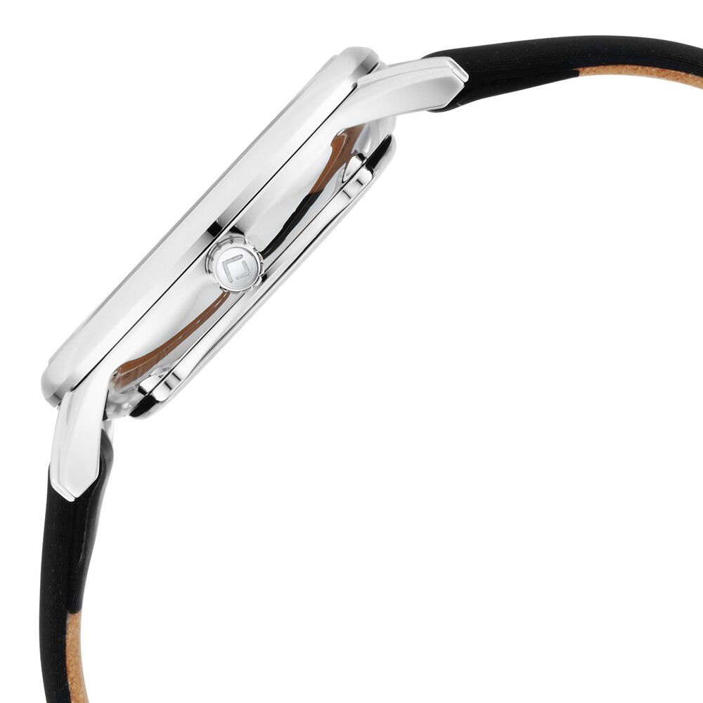 Xylys Swiss Analog with Date Grey Leather Strap Mother of Pearl Dial Watch For Women NS45018SL01E