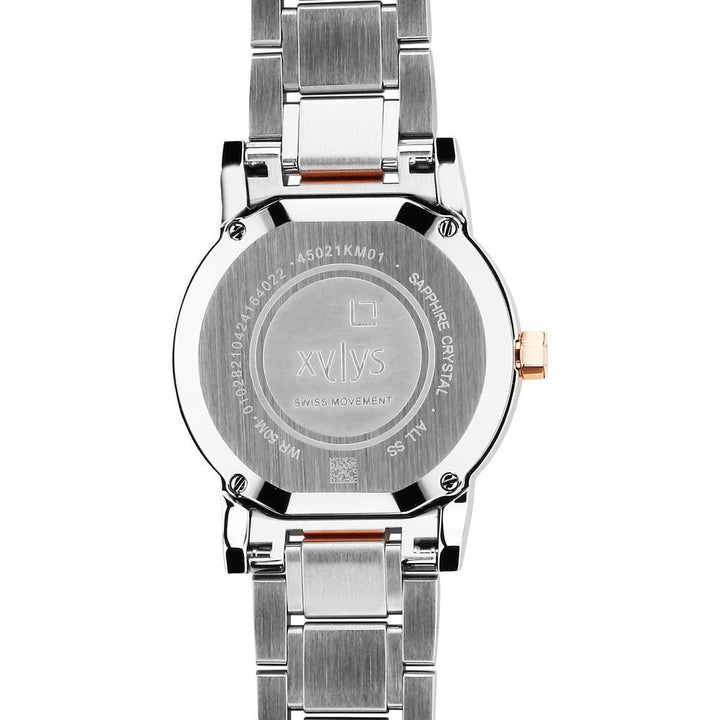 Xylys Ethereum Swiss Analog Stainless Steel White Dial Watch for Women 45021KM01E