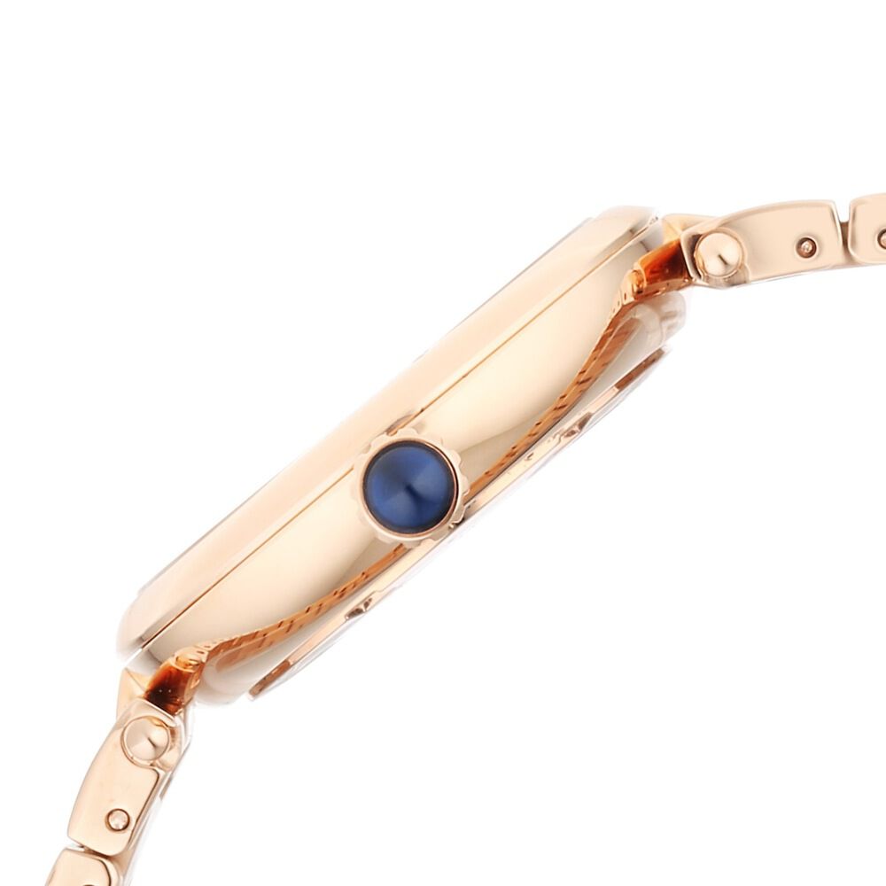 Xylys Swiss Analog Rose Gold Stainless Steel Strap Silver Dial Watch For Women 45023WM01E