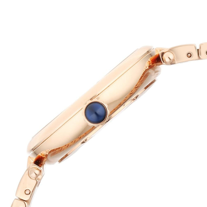 Xylys Swiss Analog Rose Gold Stainless Steel Strap Black Dial Watch For Women 45023WM02E