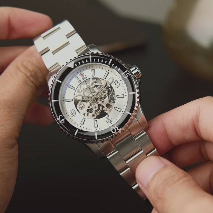 Earnshaw Duncan Skeleton Automatic Frost White