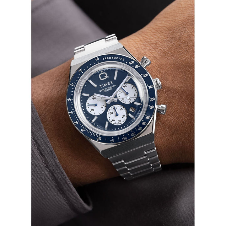 Timex Q Timex Men Blue Round Dial Analog Watch - TW2W51600UJ