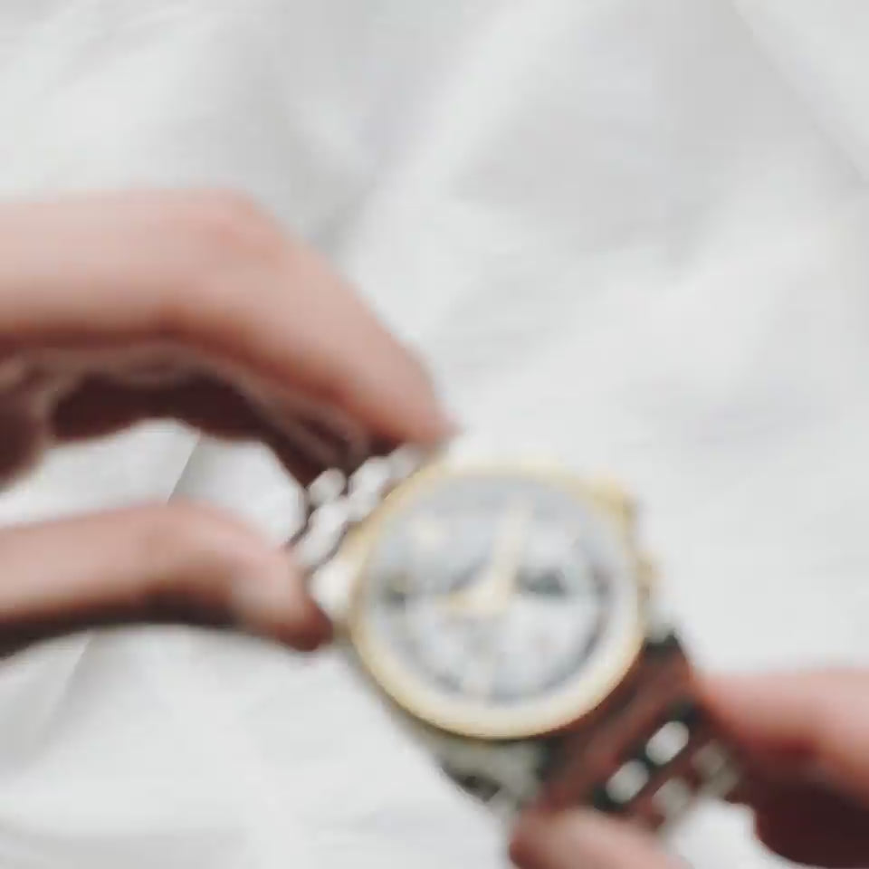 Earnshaw Hansom Grande Date Chronograph Two Tone Gold