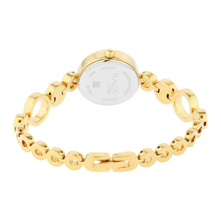 Titan Raga Mother of Pearl Dial Women Watch With Metal Strap 311YM16