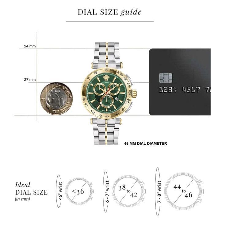 VERSACE Chronograph Watch for Men ‌ VE6CA0523