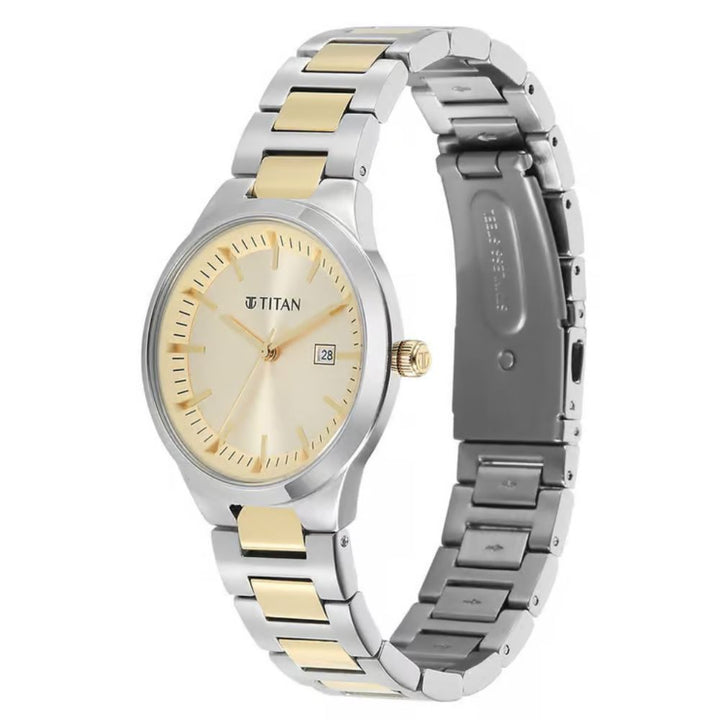 Titan Neo Workdays 95369BM01 Champagne Dial Women&