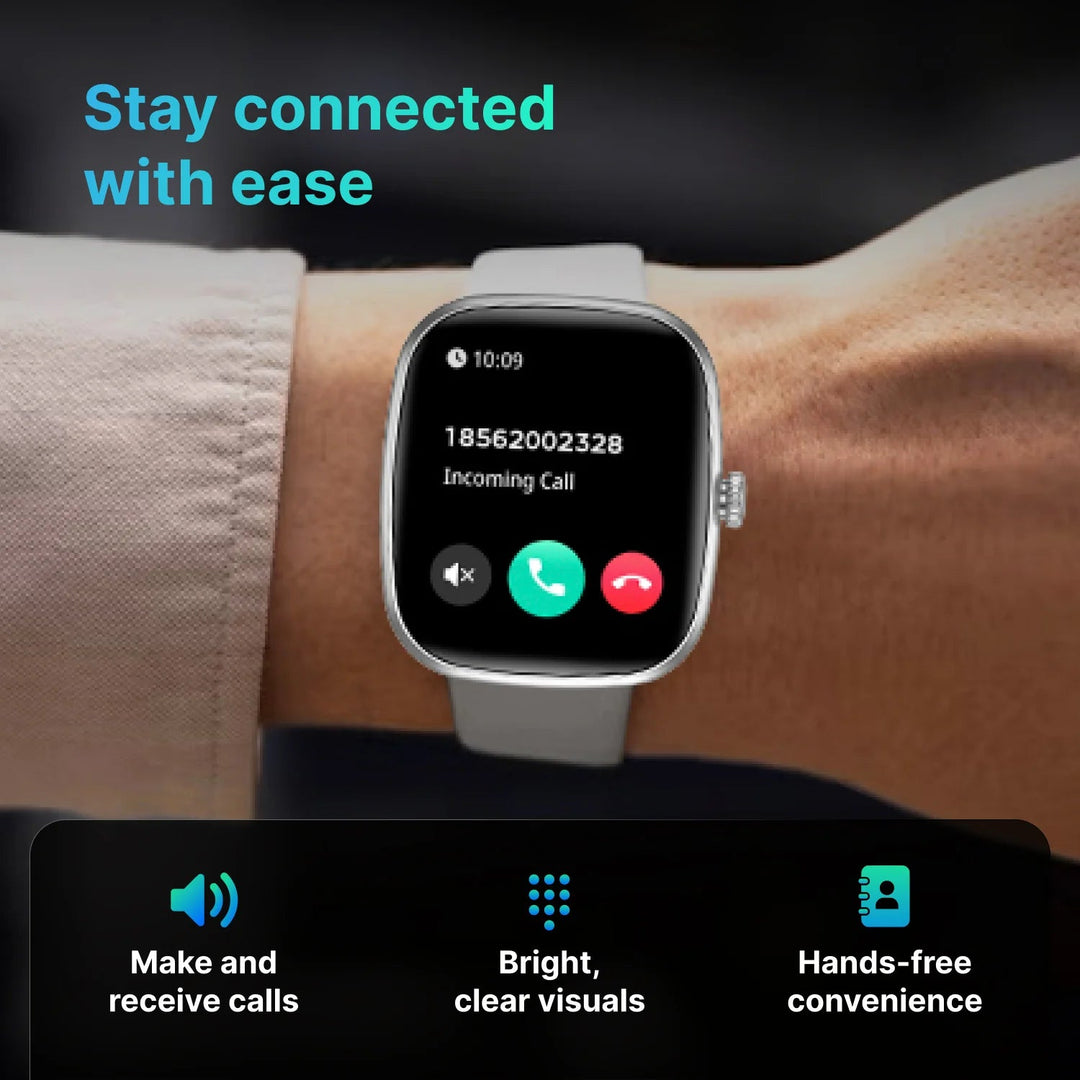 Timex iConnect Calling Ace 1.83"(4.64 cm) Display with Functional Crown and BT Calling Smartwatch For Unisex - TWIXW1102T