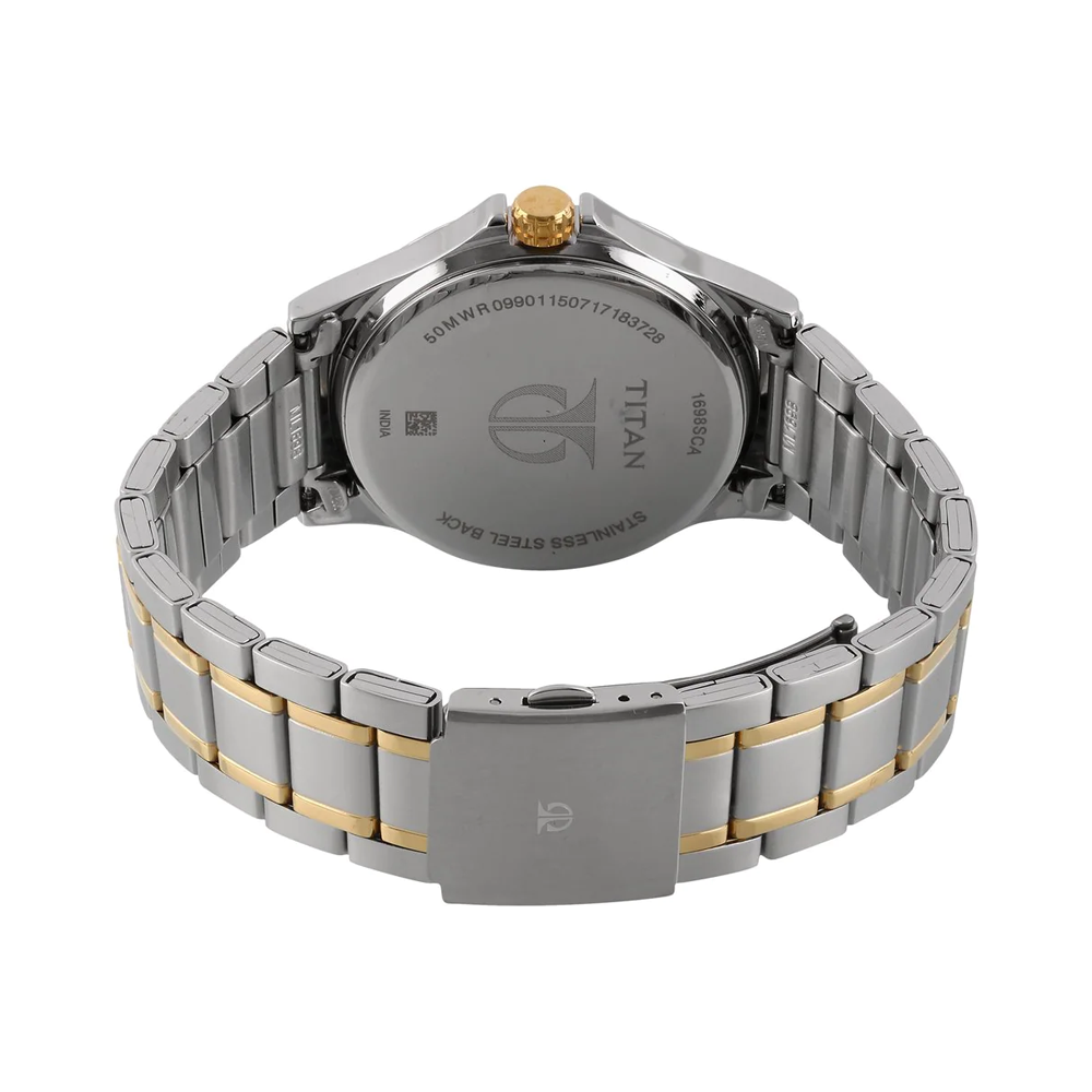 Titan Neo Analog Silver Dial Men's Watch NP1698BM01