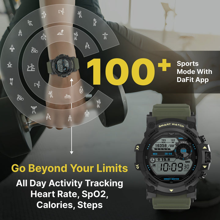 Timex iConnect Go 1.38"(3.50 cm) Display with Functional Crown and BT Calling Smartwatch For Unisex - TWIXW801T