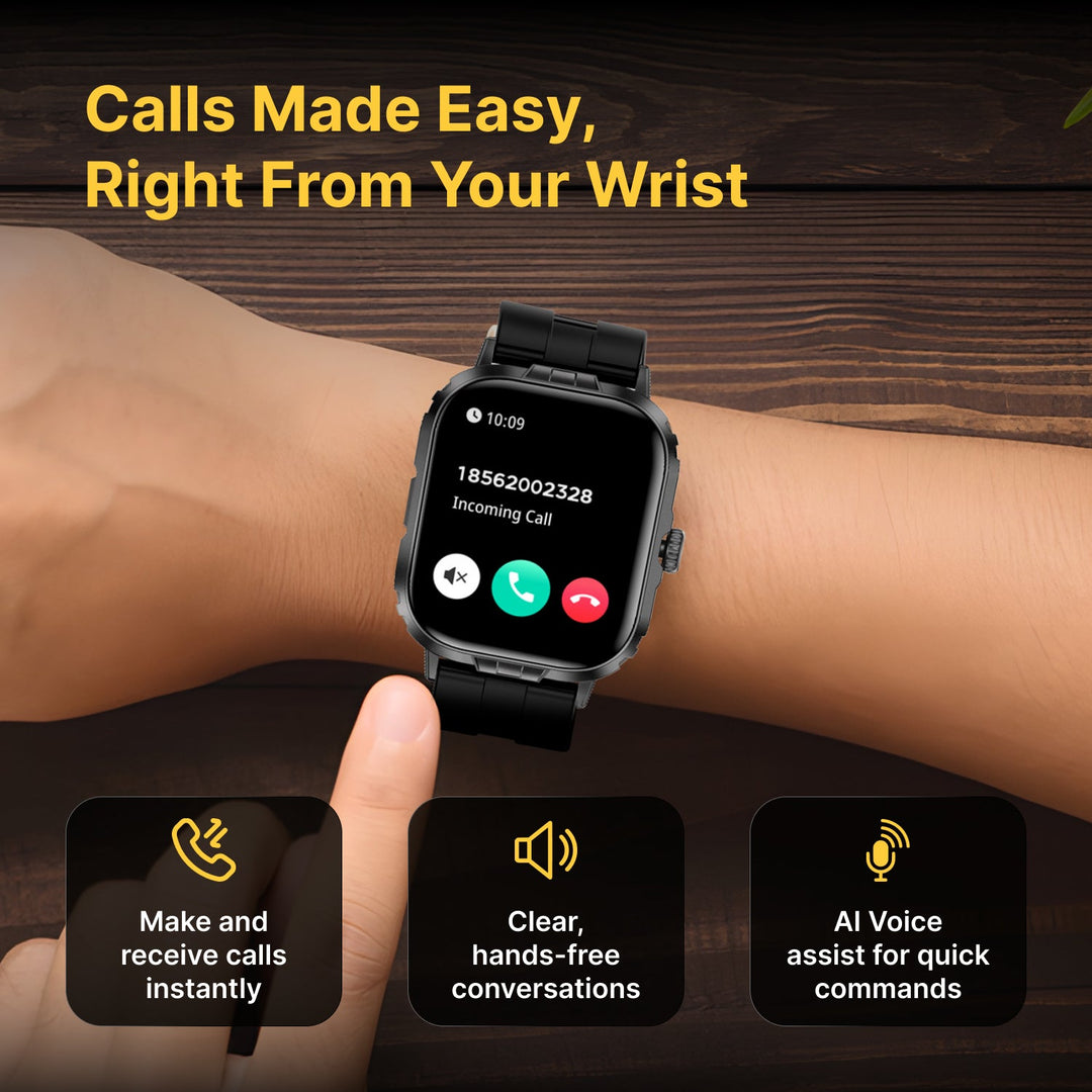 Timex iConnect Go+ 1.83"(4.64 cm) Display with Metallic Body and BT Calling Smartwatch For Unisex - TWIXW1000T