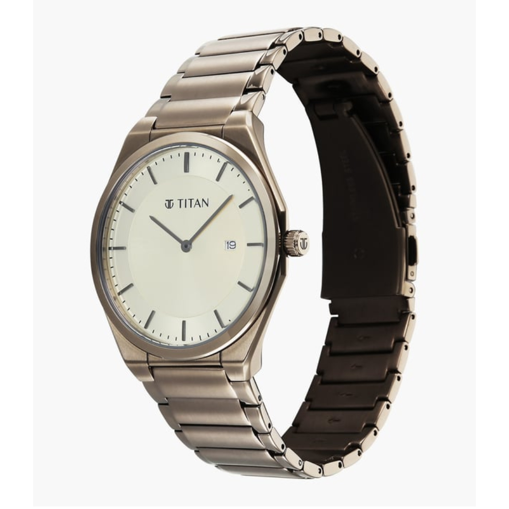 Titan Classique Slim Wear 90257QM03 Champagne Dial Men&