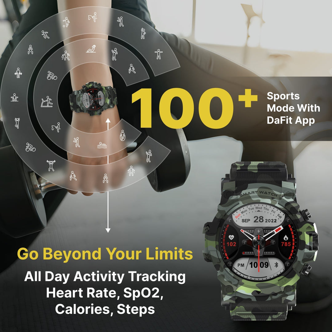 Timex iConnect Go 1.38"(3.50 cm) Display with Functional Crown and BT Calling Smartwatch For Unisex - TWIXW802T