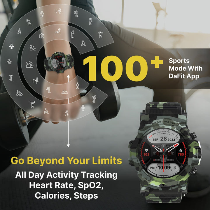 Timex iConnect Go 1.38"(3.50 cm) Display with Functional Crown and BT Calling Smartwatch For Unisex - TWIXW802T