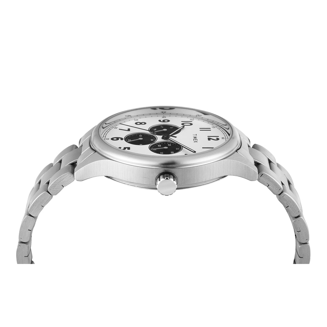 TIMEX Men Silver Round Dial Analog Watch - TWEG184SMU20