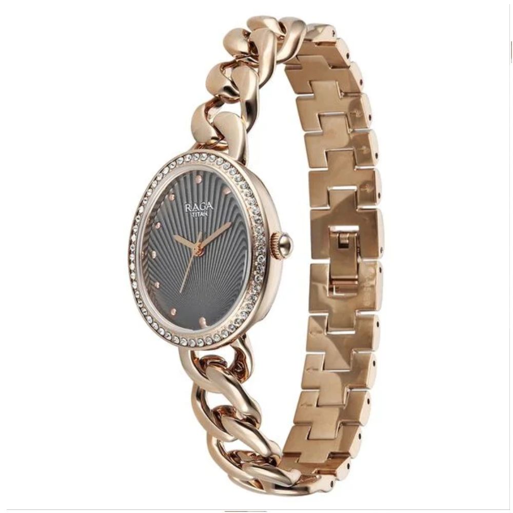 Titan Raga Spotlight 95429WM01 Grey Dial Women&