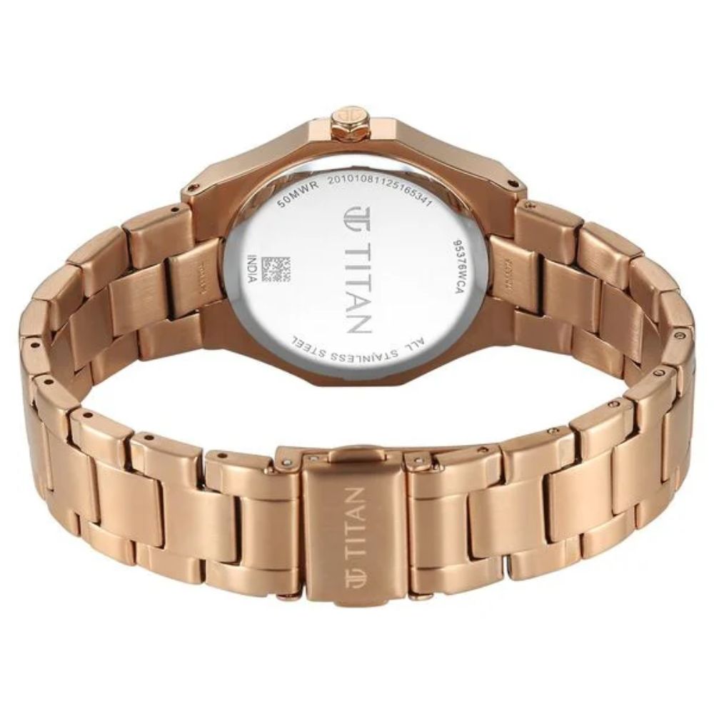 Titan Purple Glam 95376WM01 Brown Dial Women&