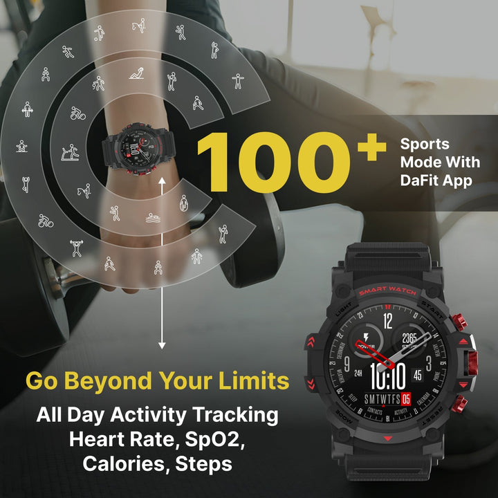 Timex iConnect Go 1.38"(3.50 cm) Display with Functional Crown and BT Calling Smartwatch For Unisex - TWIXW800T