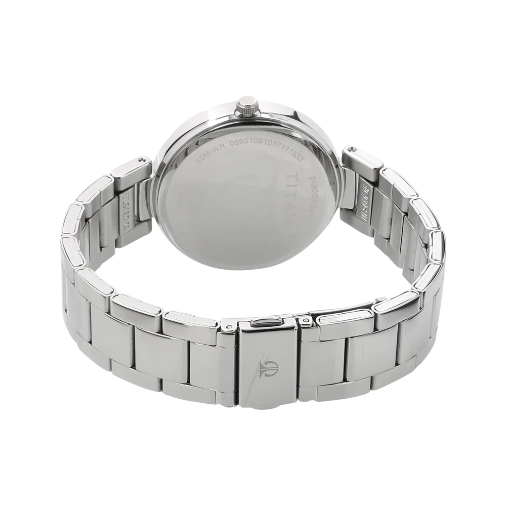 Titan Neo-Ii Analog Black Dial Women's Watch-NN2480SM08