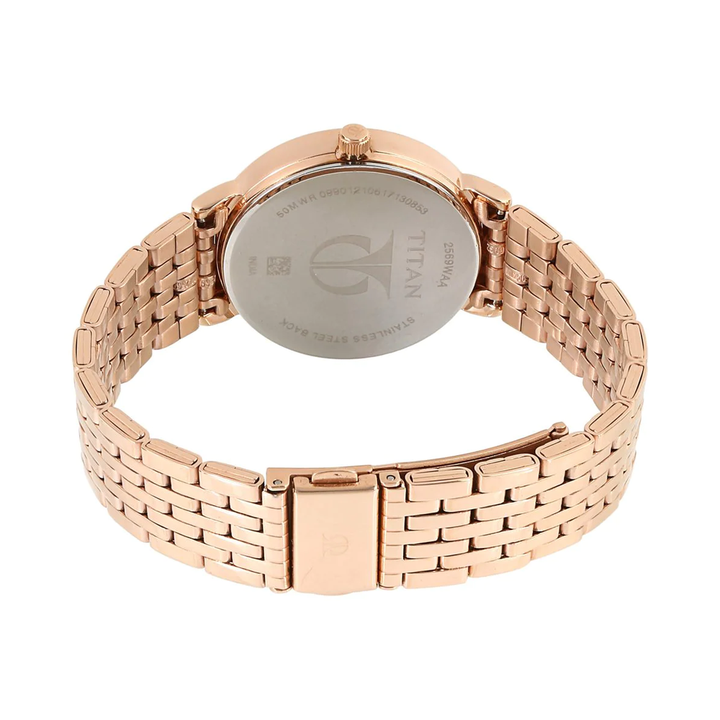 TITAN Workwear Beige Dial Watch For Women NP2569WM02