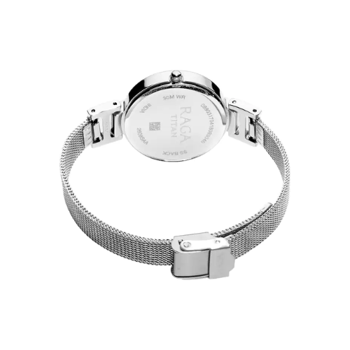 TITAN Raga Viva Blue Dial Metal Strap Watch NM2608SM02 (DH524)