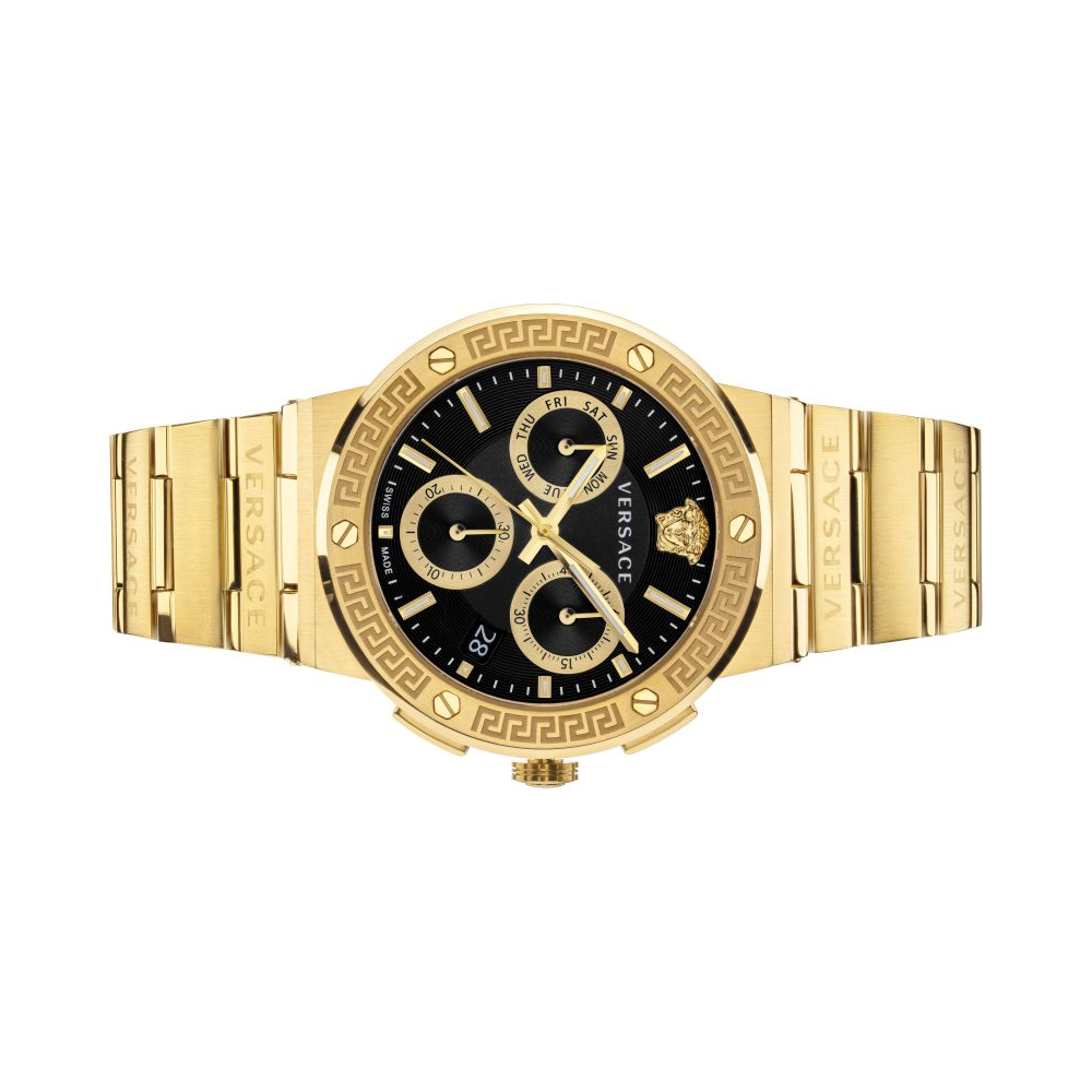 Mens Versace Greca Logo Chrono Watch VEZ900421