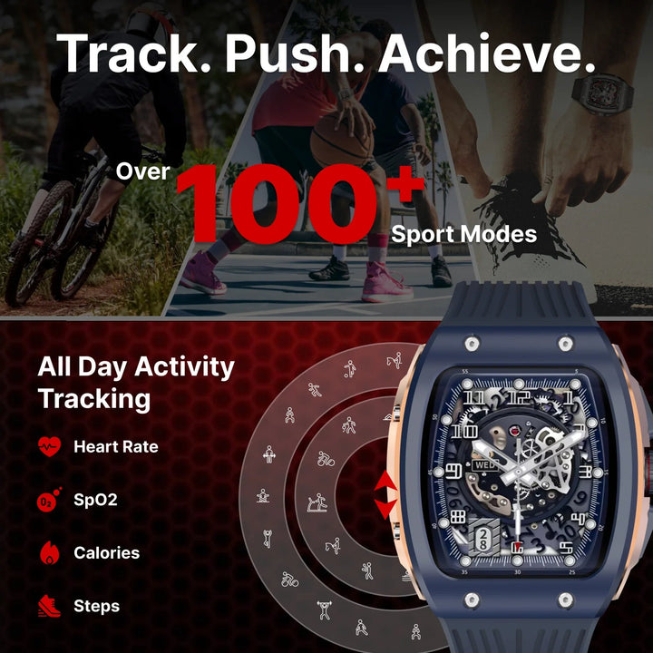 Timex Smart Coregen 1.76" (4.47 cm) Display with Functional Crown and BT Calling Smartwatch For Unisex - TWTXW901T