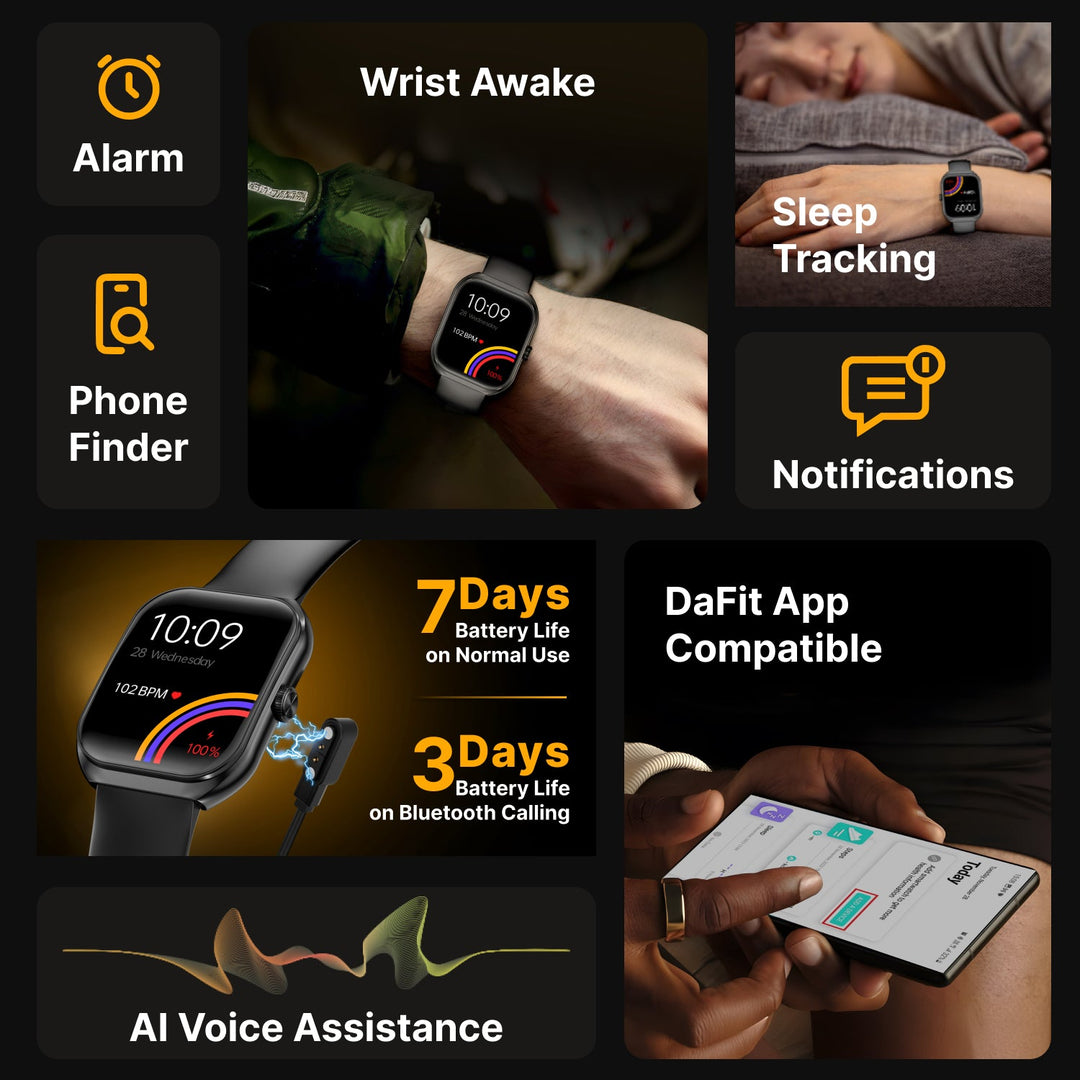 Timex Smart Progen 1.95" (4.95 cm) Curved AMOLED Display with Functional Crown and BT Calling Smartwatch For Unisex - TWTXW800T