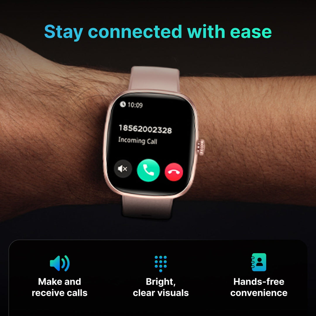 Timex iConnect Calling Ace 1.83"(4.64 cm) Display with Functional Crown and BT Calling Smartwatch For Unisex - TWIXW1101T