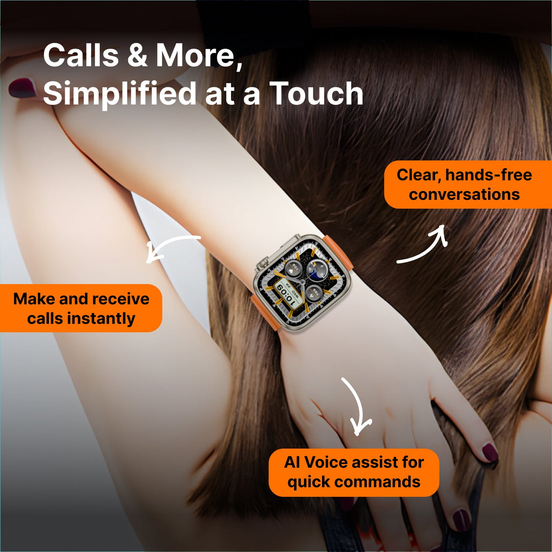 Timex iConnect Edge 1.83"(4.64 cm) Display with Functional Crown and BT Calling Smartwatch For Unisex - TWIXW701T